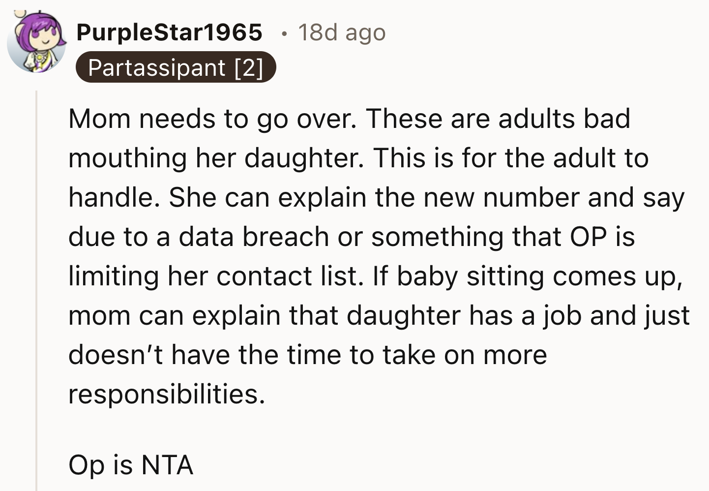 Her Mom Should Go Over And Resolve The Issue