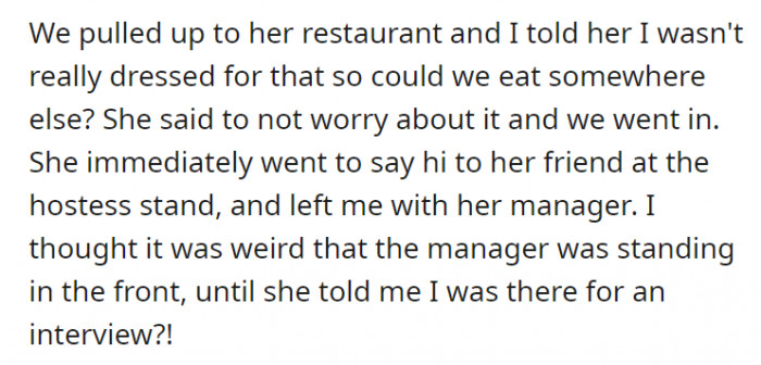 It was one of those grab-and-go moments regarding OP’s outfit situation. Until…