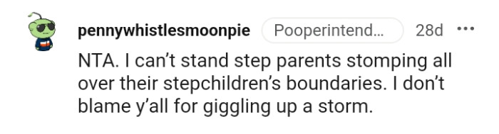 This redditor doesn't blame them for giggling up a storm