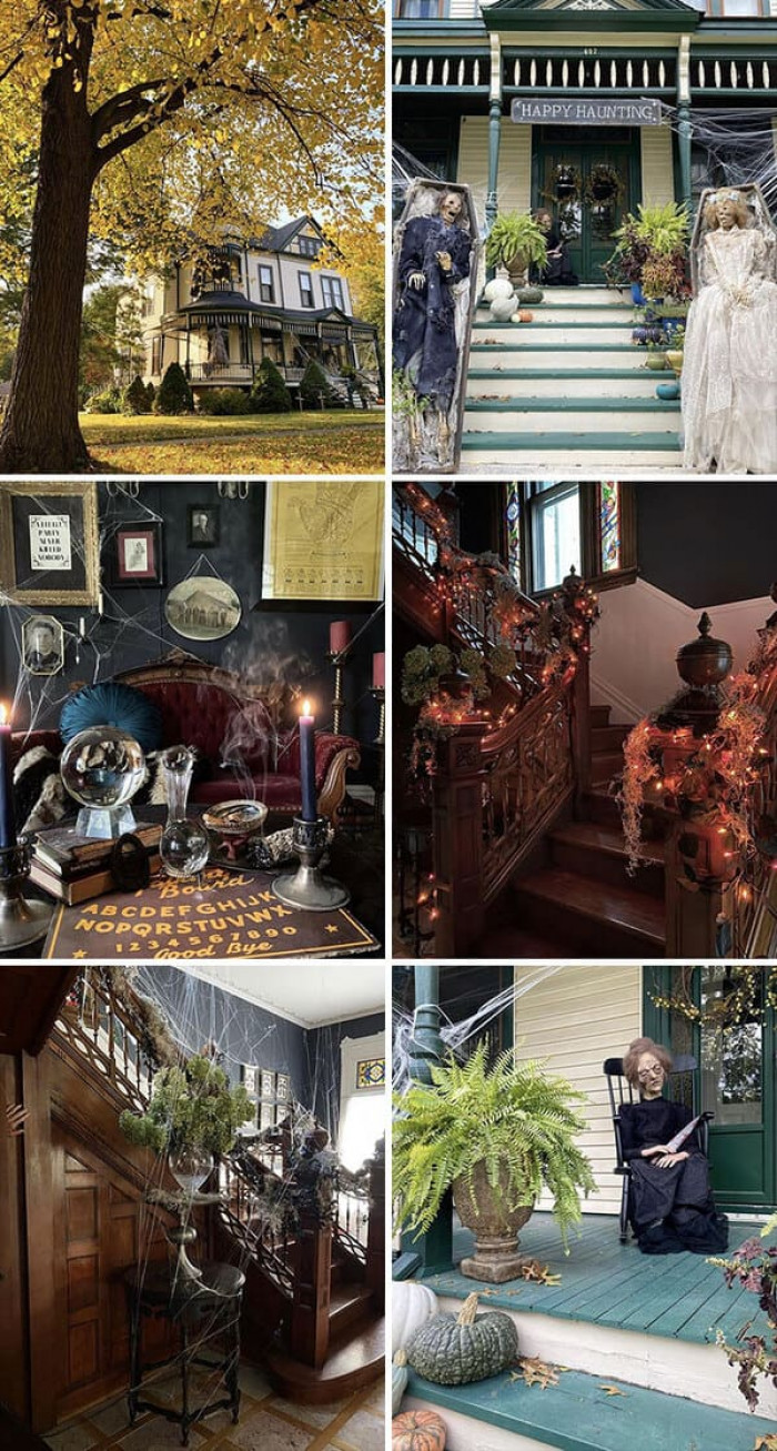 The detail put into making this big and beautiful home super creepy was intense, and we're so appreciative of it.