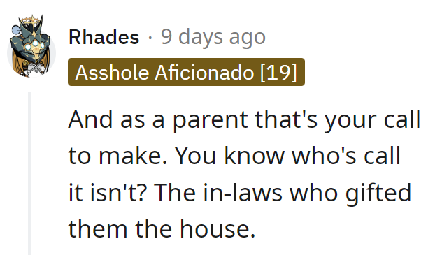 Who holds the deed, holds the power!