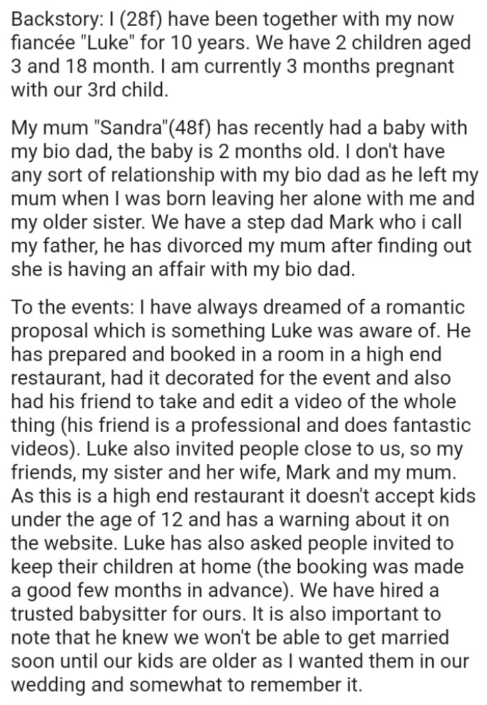 OP's Partner Prepared and Booked a Room in a High-End Restaurant, Had It Decorated for the Event, and Also Had His Friend Take Video