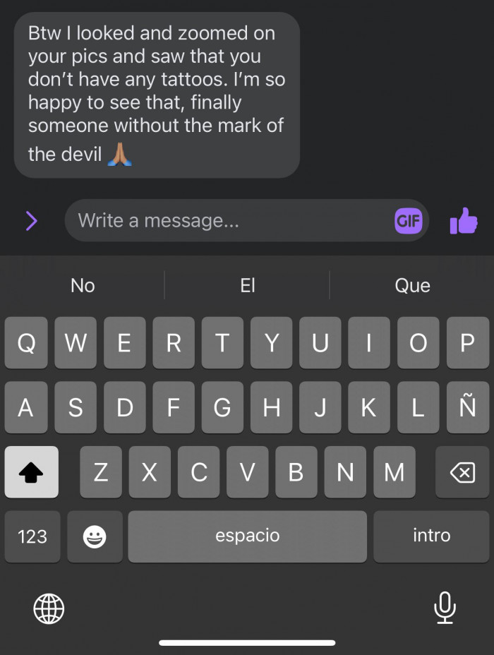 1. Put the mark on the devil on you to avoid such guys.