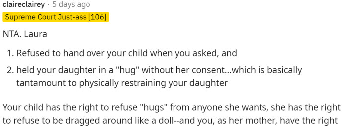 The first comment had a lot to say about everything and shared some thoughts on the whole situation.