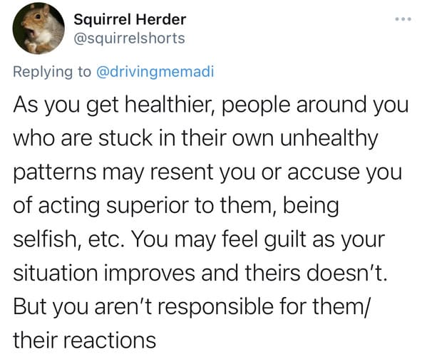 You are not responsible for others' actions