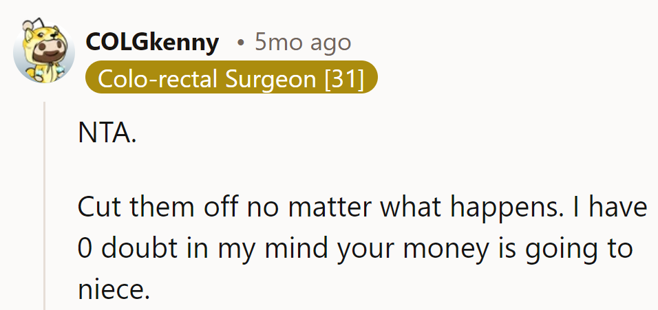 Cut them off, no strings attached.