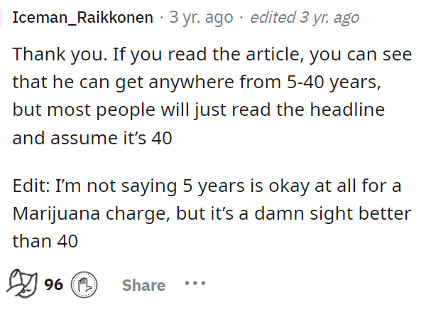 We definitely believe that five years is still too lenient if the woman only received one year for her actions, but that's just our opinion.