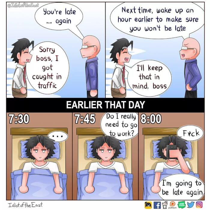 11. Someone's Going to Be Late Again