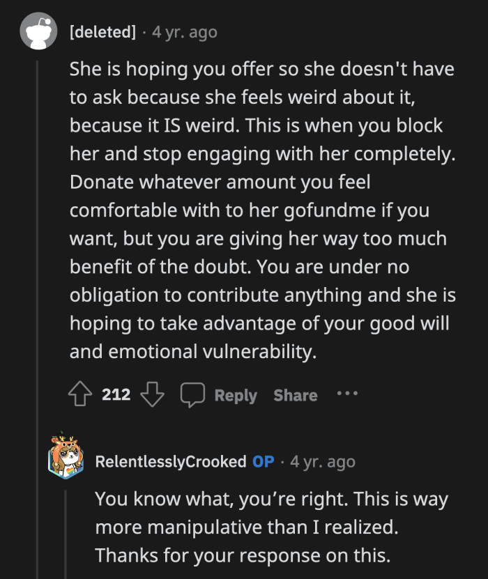 This friend couldn't even wait a week before trying to siphon OP's inheritance. Her father's estate isn't even settled yet!