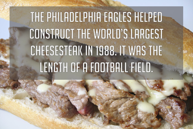 7. That’s a lot of cheesesteak. I wonder if they ate it all?