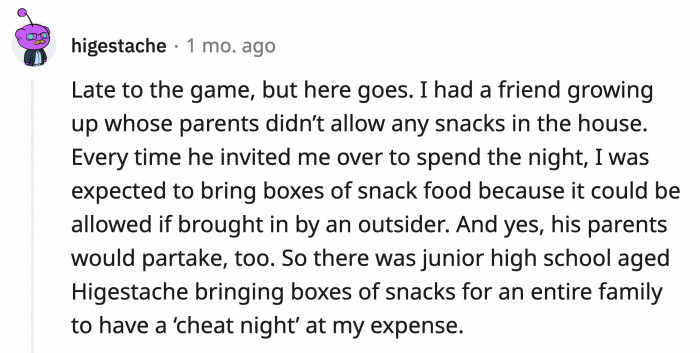 11. Sounds like a scam to get free snacks from an unwitting kid