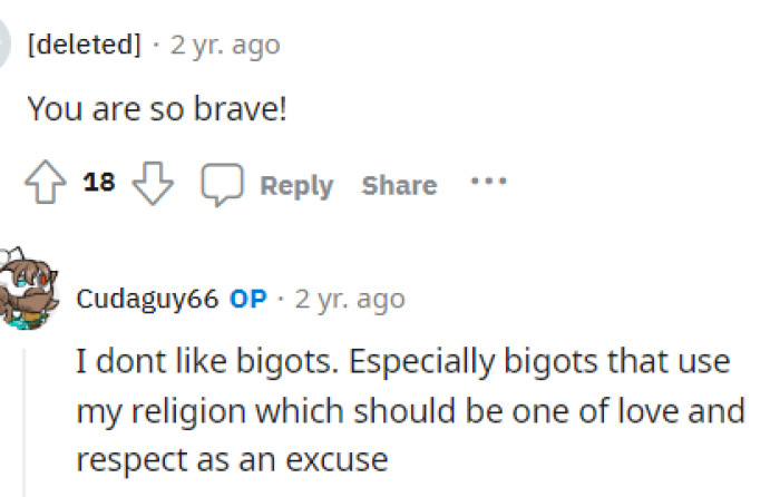 OP seems to have good intentions and an overall good heart, even when it came to addressing this situation.