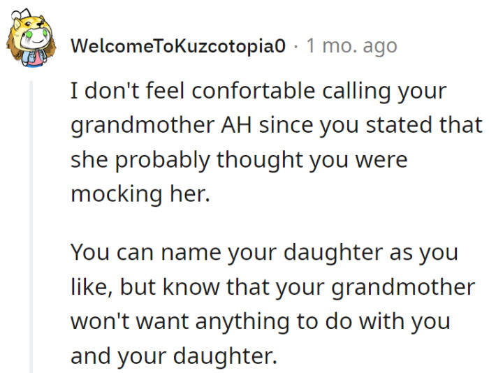 Grandma's not a fan of the baby name, and it seems the family drama just got a sequel. Buckle up for the rollercoaster of familial proportions!