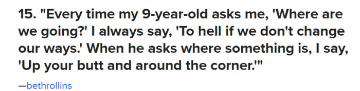 15. This sounds like a pretty good response, in my opinion.