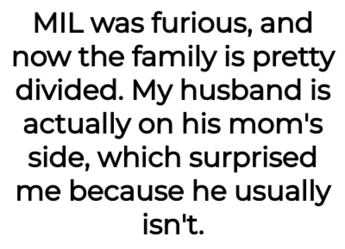 OP's husband is actually on his mom's side