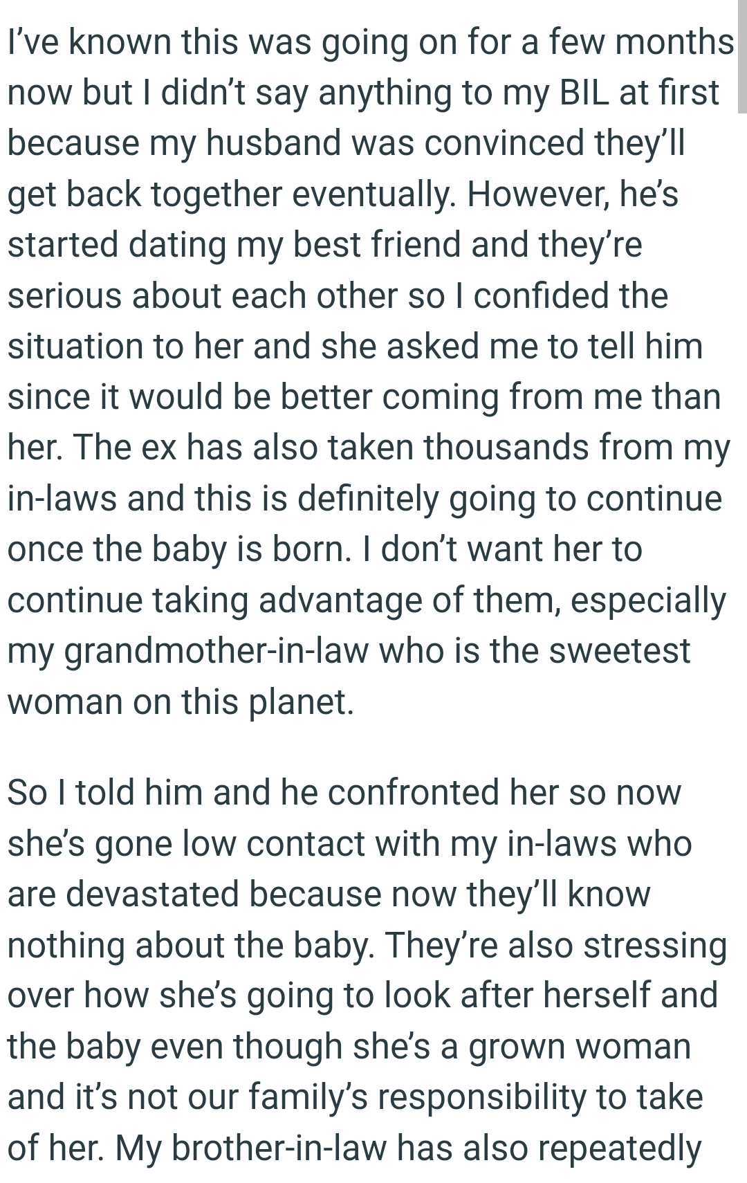 BIL Started Dating OP's Best Friend and They’re Serious About Each Other