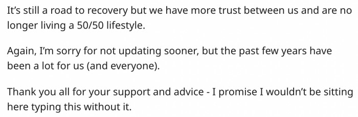 We're happy for the happy ending! Then Reddit responded.