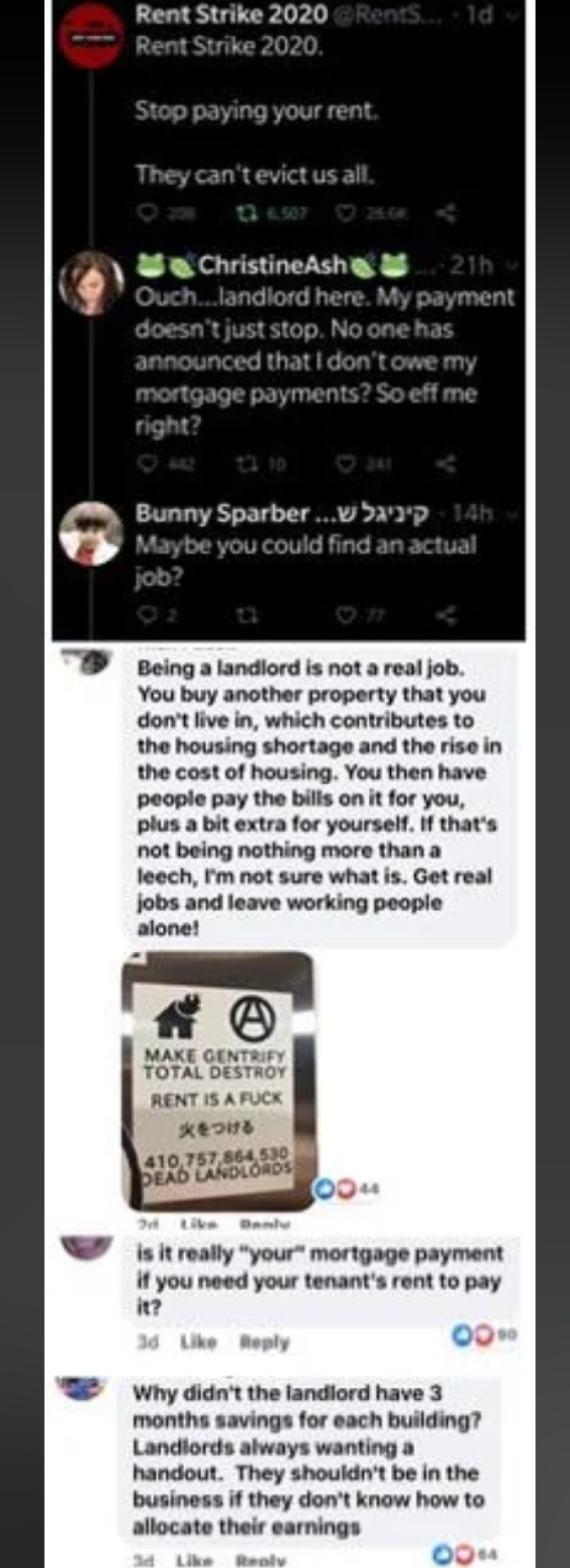 Landlords are getting the heat. These tenants are going on rent strike