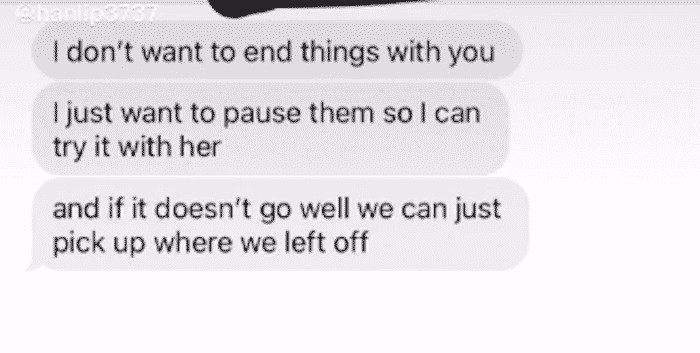 Placing matters on pause