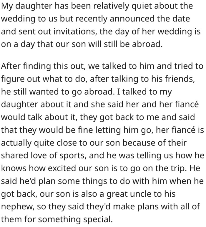 His son had other plans...