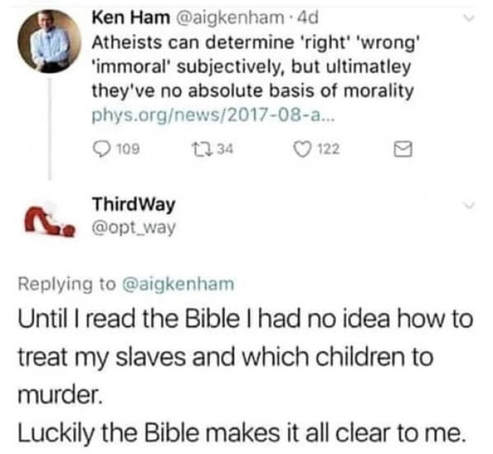45. The bible makes it all clear