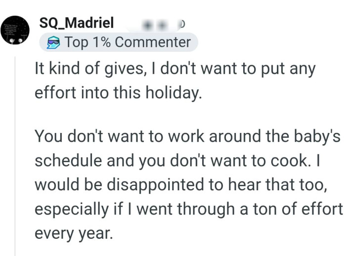 Working around the baby's schedule