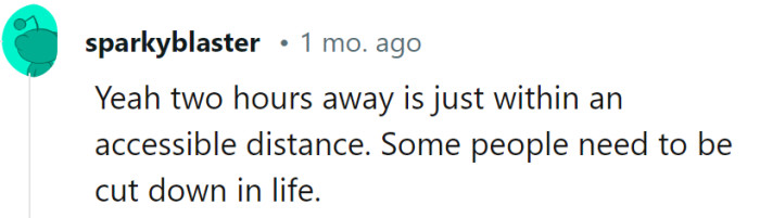 Two hours away, or a world apart in understanding! Some journeys are better left untraveled.