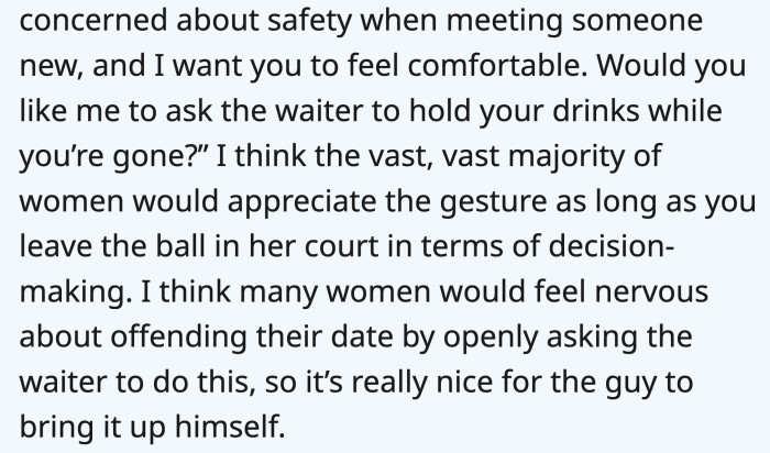 Before taking action, so you wouldn't possibly offend them