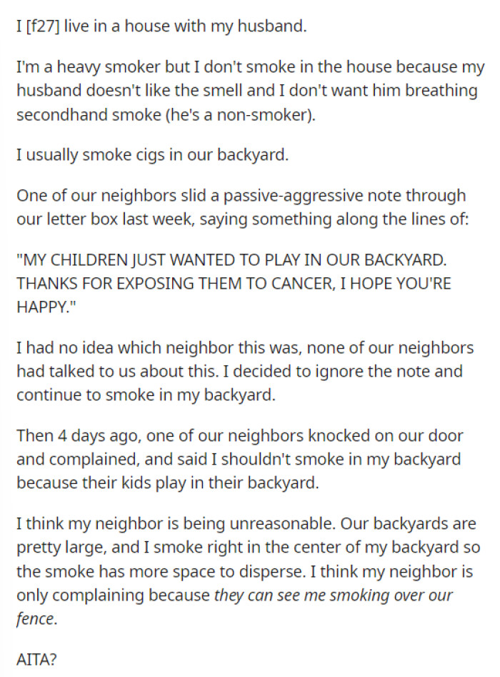 OP's post was pretty straightforward, and she seemed honest in the way she explained things while not knowing if she's in the wrong.