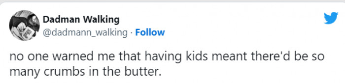 7. So many crumbs in the butter...