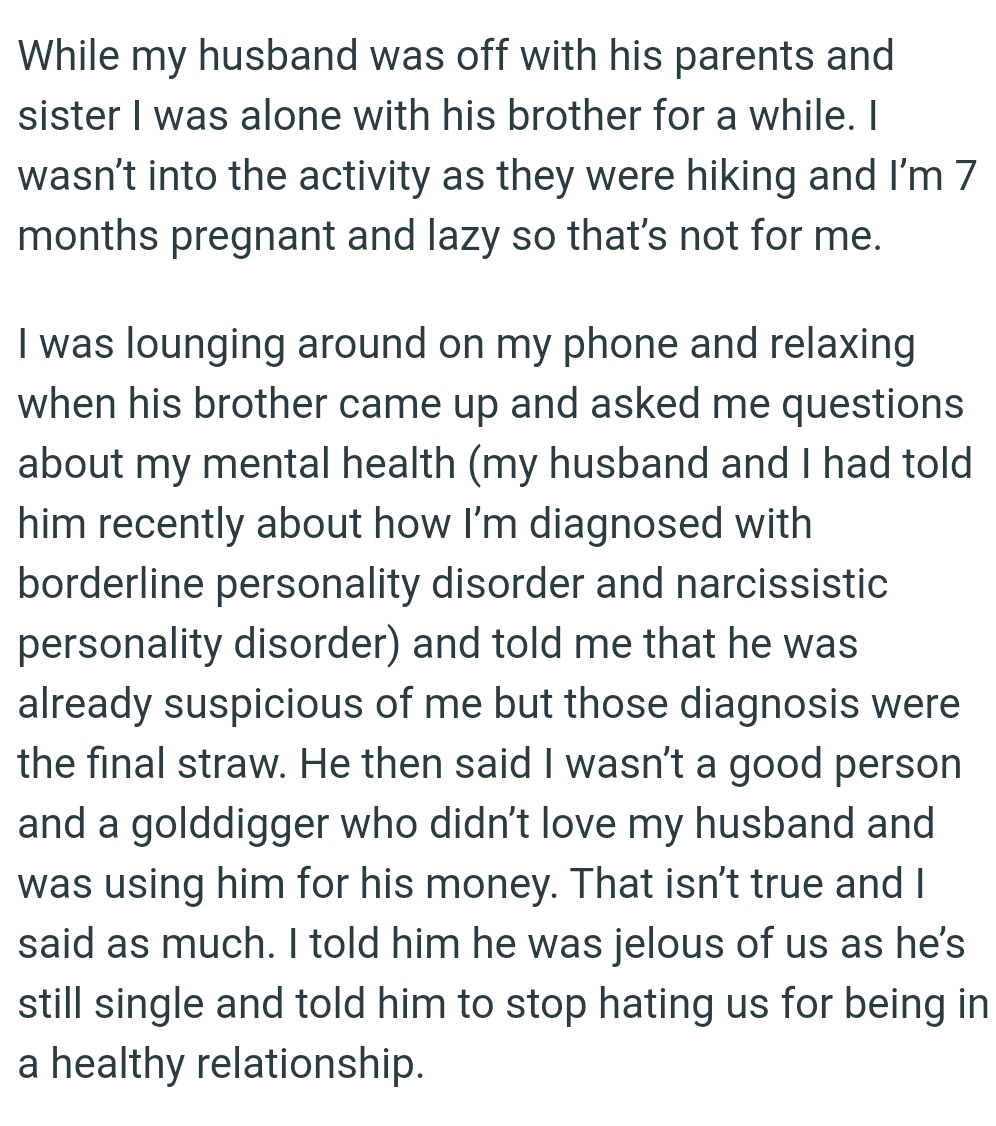 The OP Was Lounging Around on Her Phone and Relaxing When His Brother Came Up