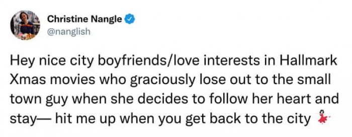 4. Hit me up when you get back to the city