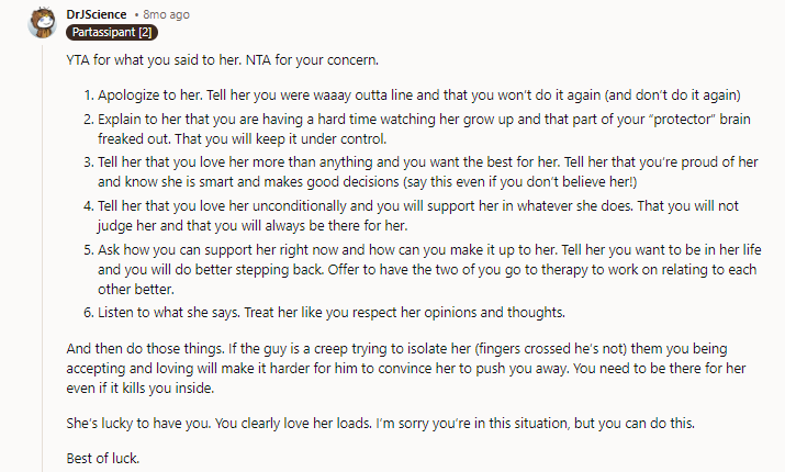 She could’ve gone about it in a less harsh way. But let’s remember OP's little sister was 9 when the fiancé was 29. Let that sink in. He was 20 years old when she was born (depending on both their birthday months). I totally agree with OP for not wanting her little sister to be with a man this much older than her, who is likely a superior to her at work. (OP mentions the little sister works at a restaurant and that the fiancé is a cook), which just makes the whole situation all the more predatory.