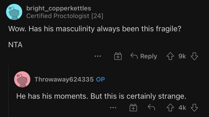 That's much more than fragile masculinity.