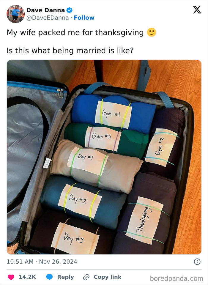 6. Getting packed for Thanksgiving