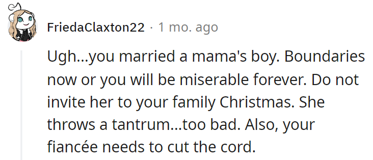 Married a mama's boy