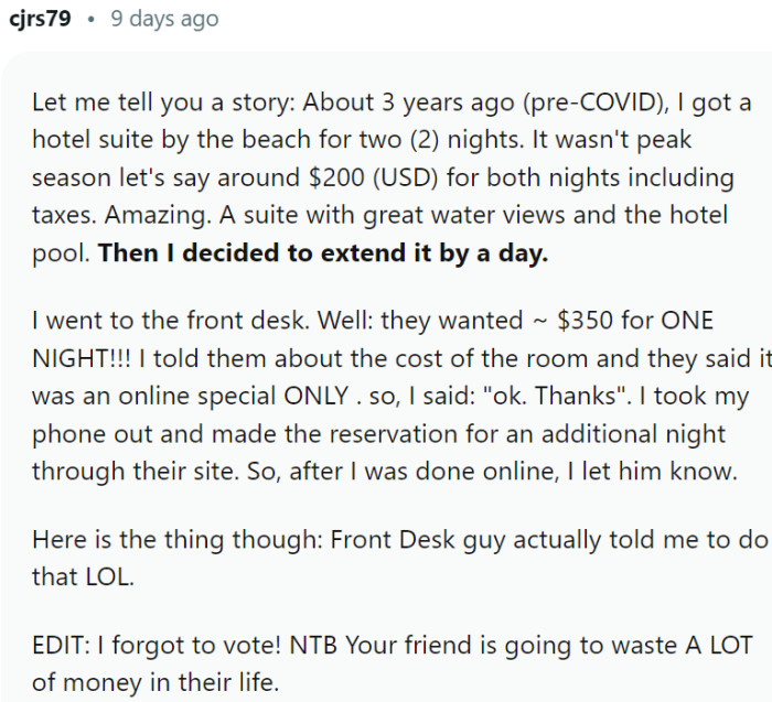 This Redditor shared their experience: