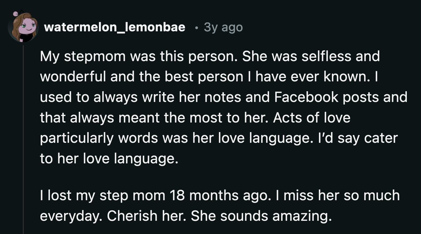 In the end, OP knows Anna best. She should consider her love language when deciding how to repay her for being a loving person.