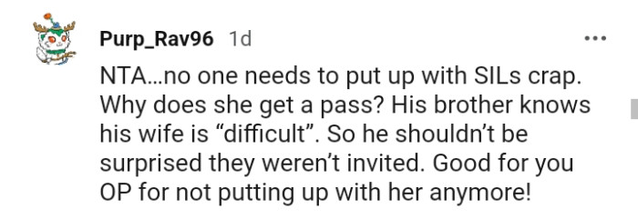 OP's brother knows that his wife is difficult