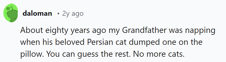 Well, that's one way to end a purr-fect relationship.