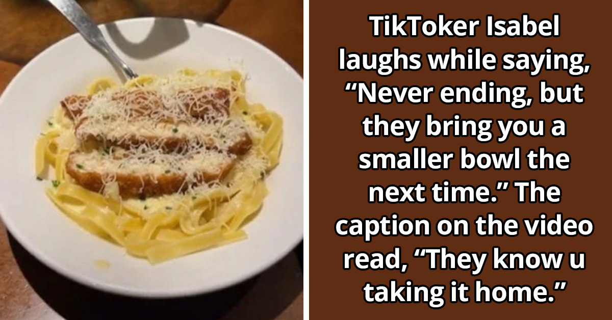 TikToker Reveals The Alleged Method Olive Garden Uses To Avoid Customers From Bringing Home Endless Pasta