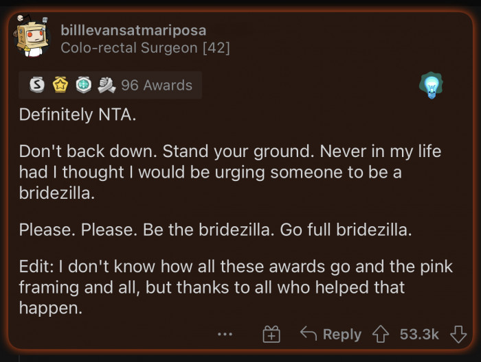 This is the only time when it's appropriate to be a bridezilla.