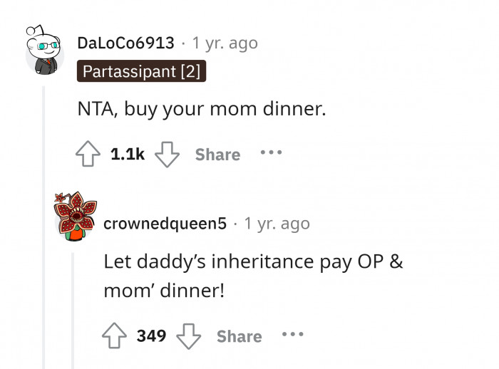 Mom deserves a sumptuous dinner.