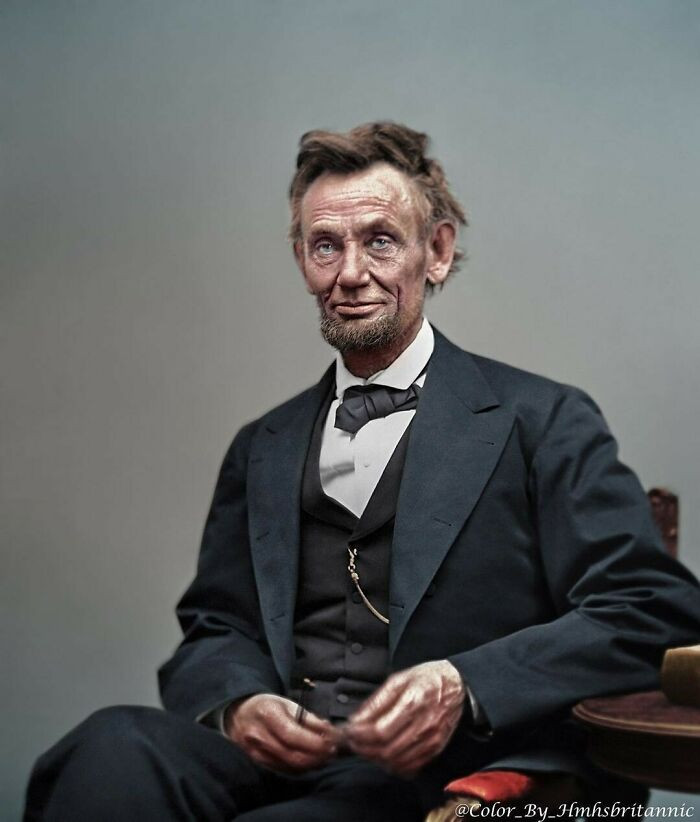 28. President Of The United States, Abraham Lincoln, Photographed At The Age Of 56 On The 5 February 1865