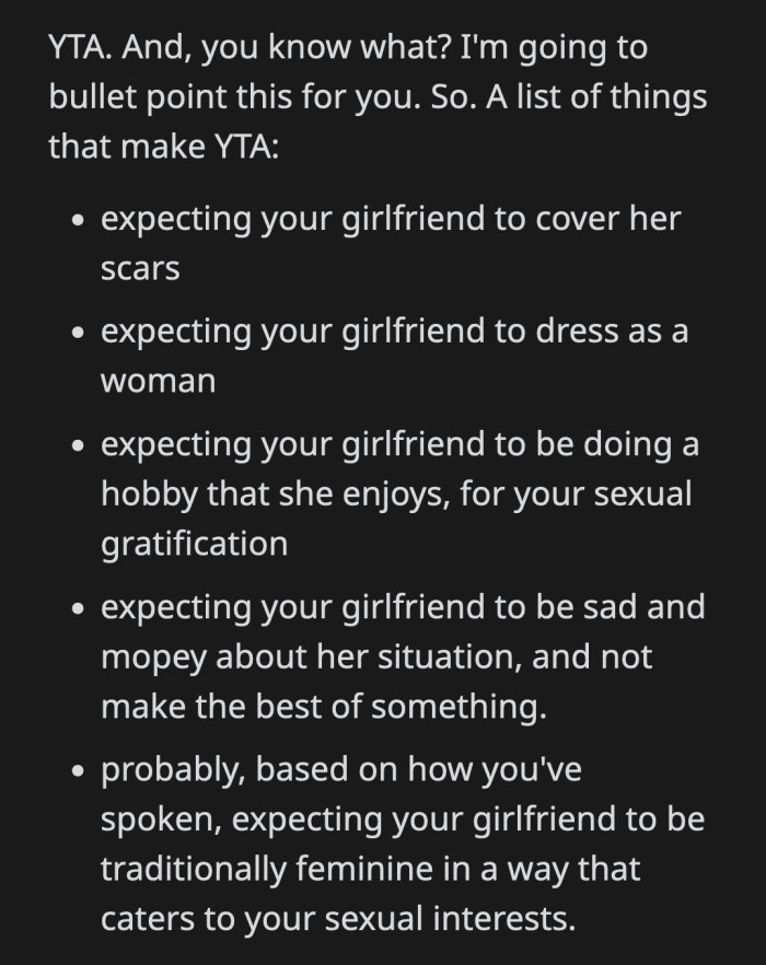 Here is a helpful bulleted list in case OP needs help pinpointing exactly where he went wrong.