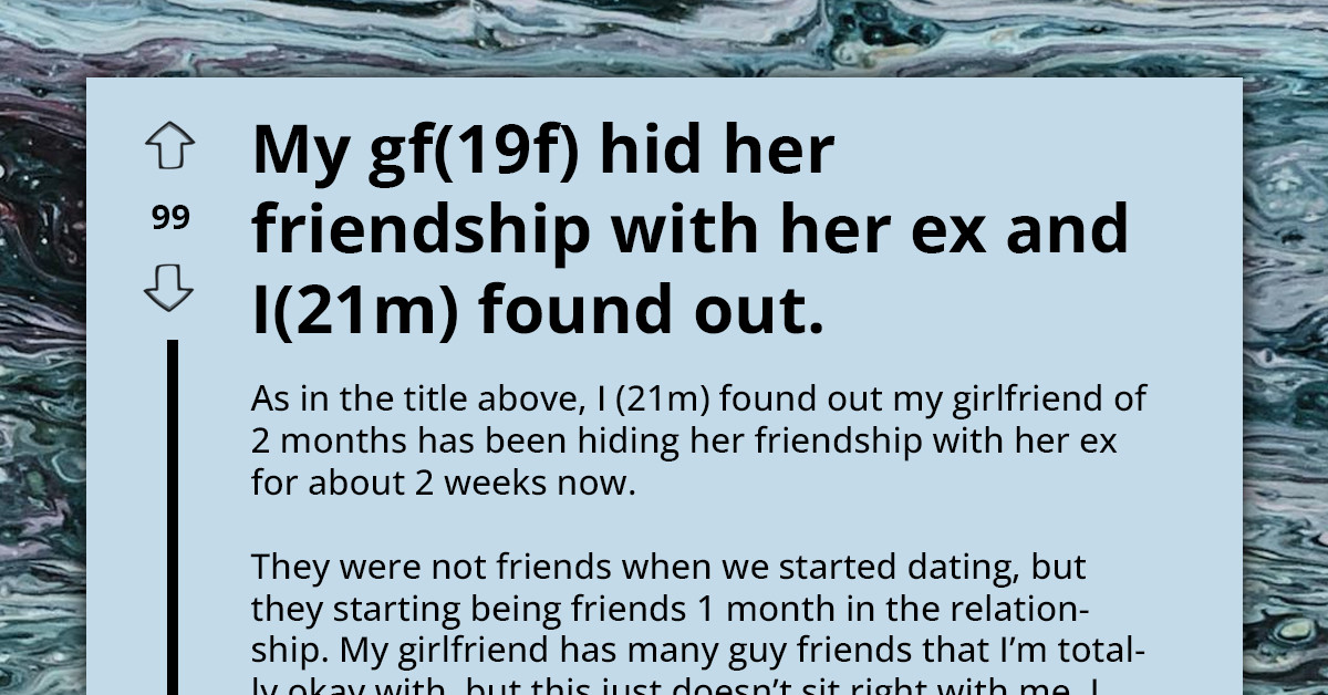 Young Man Confused By Girlfriend's Rekindled Friendship With Her Ex