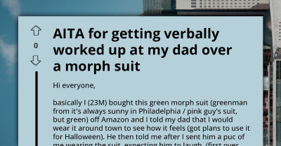 Young Man's Halloween Costume Idea Leads To Heated Argument With His Father