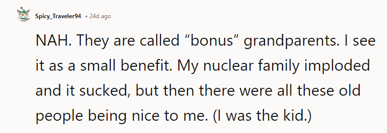 NAH. They are called “bonus” grandparents.