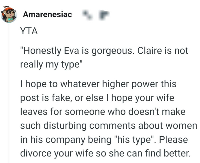 This Redditor hopes OP's wife leaves