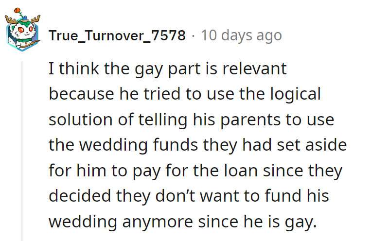 Seems like they stumbled into a 'no wedding, no loan' dilemma! Love and finance, what a duo!